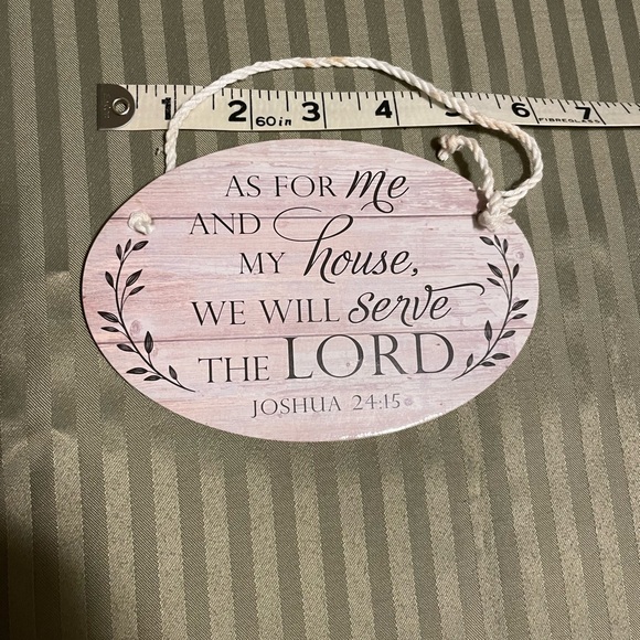 Other - **FREE ADD TO BUNDLE OVER $15**      “ As For Me And My House' Wall Plaque